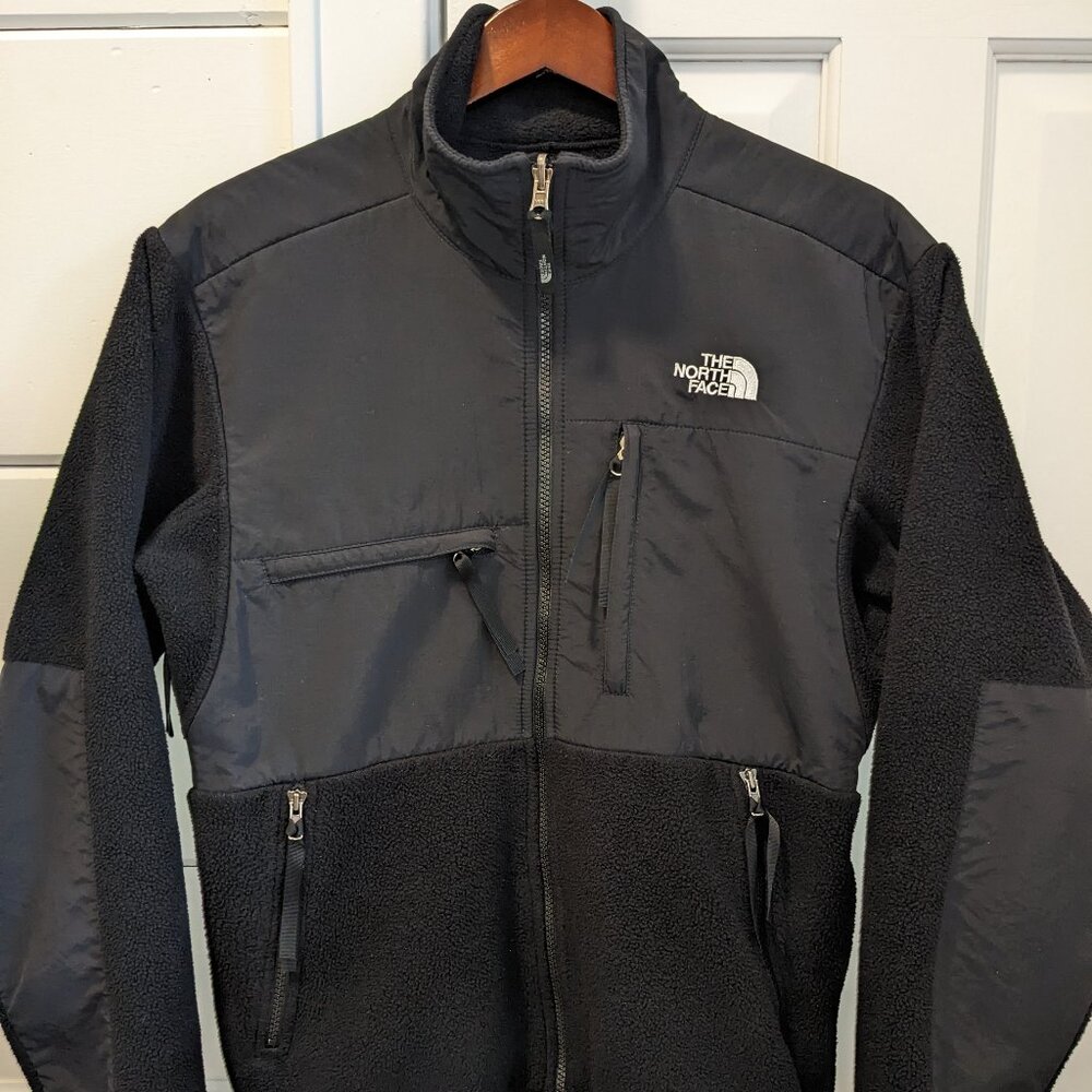 North Face Men's Polartec Fleece Jacket, Black, Small, Full Zip